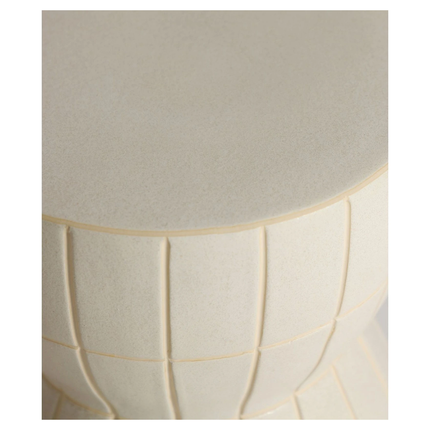 mesa auxiliar beige ceramica