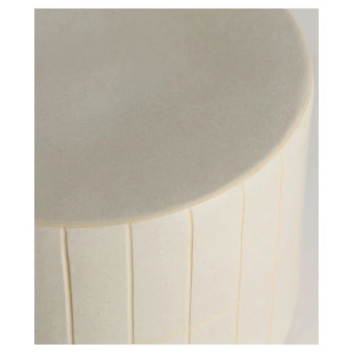 mesa auxiliar ceramica beige