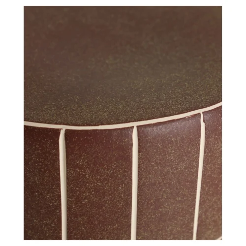 mesa auxiliar ceramica marron