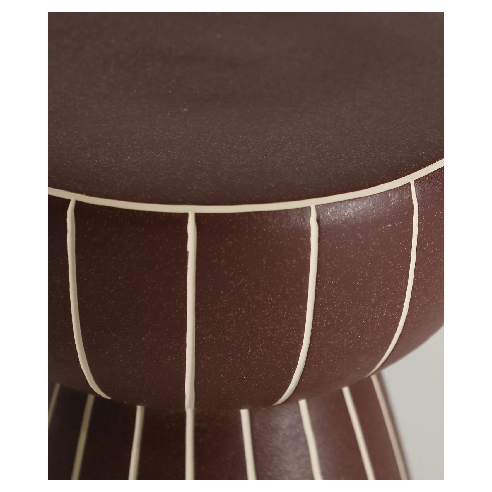 mesa auxiliar ceramica marron