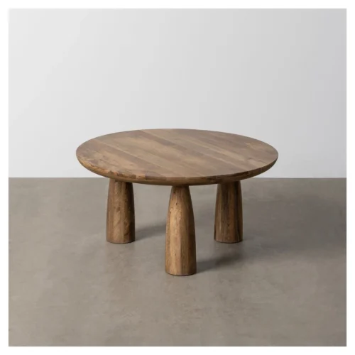 mesa de centro redonda de mango