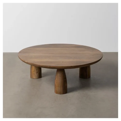 mesa de centro redonda madera