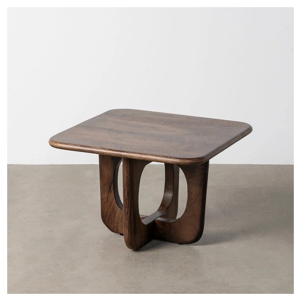 mesa de centro cuadrada madera