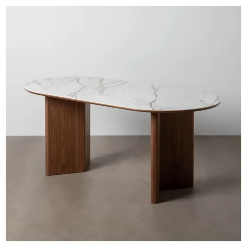 mesa comedor ovalada ceramica