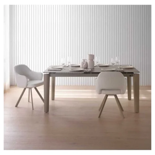 mesa comedor extensible topo ceramica