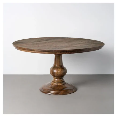 mesa comedor redonda de madera