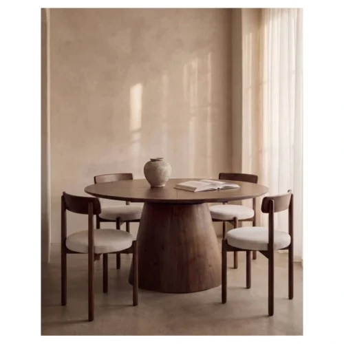 Mesa de comedor ovalada extensible
