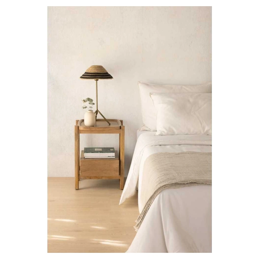 mesita de noche madera mango