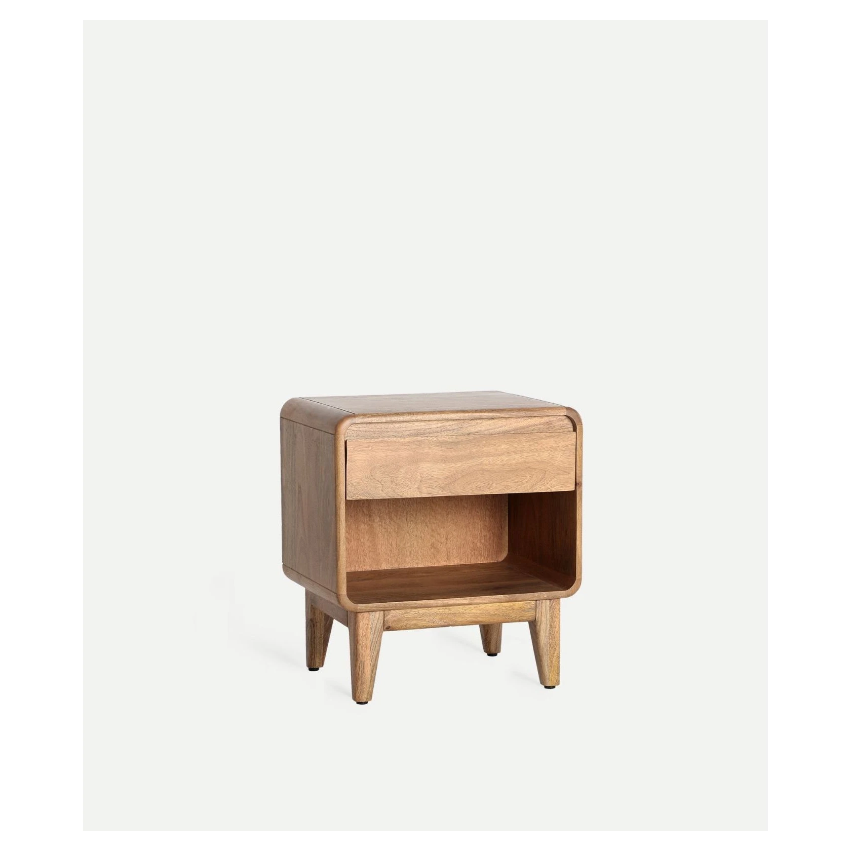 mesita de noche de madera