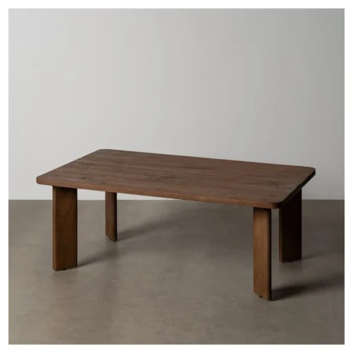 mesa de centro rectangular madera mango