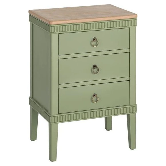 mesita de noche verde