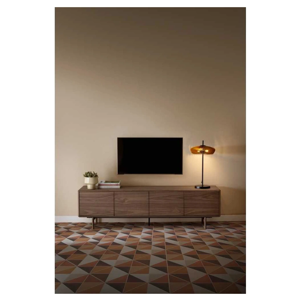 mueble tv nogal 4 puertas