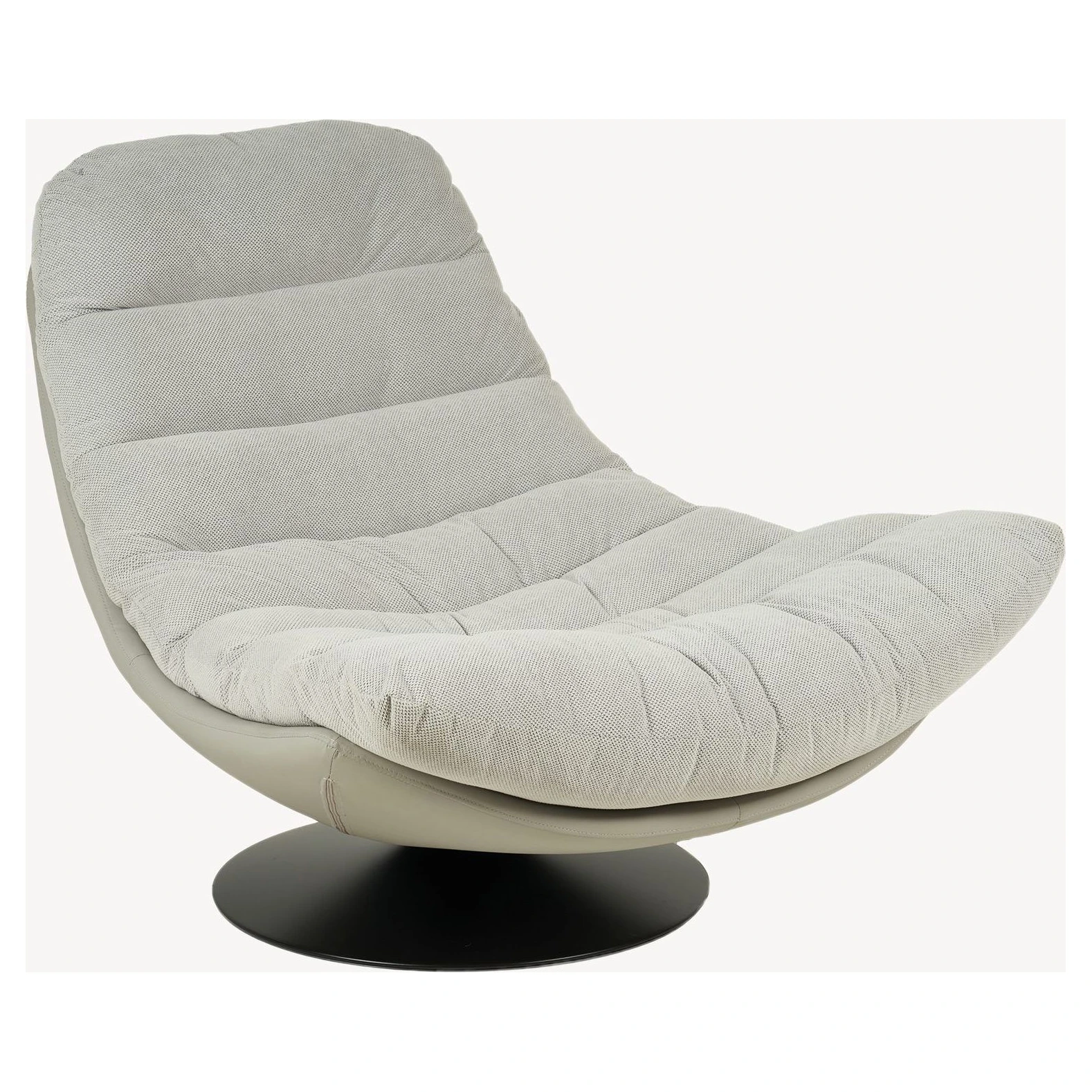 sillon giratorio tapizado gris