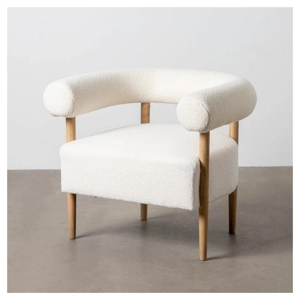 sillon tapizado beige