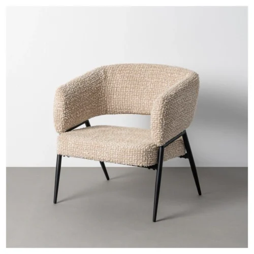 sillon tapizado beige