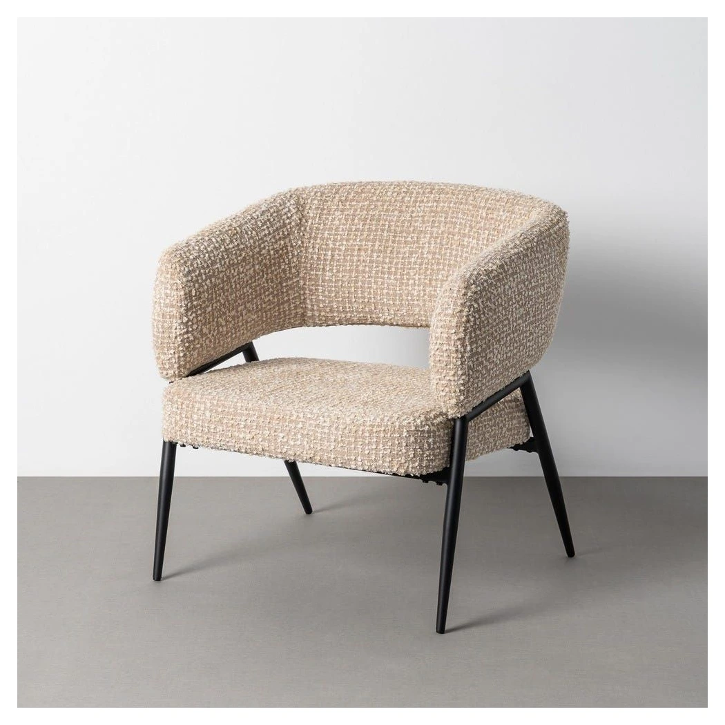 sillon tapizado beige