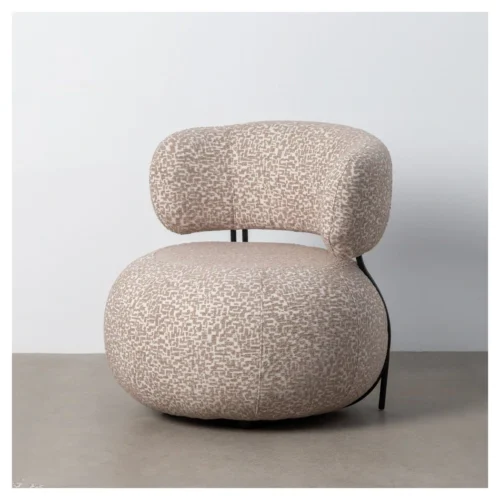 sillón tapizado beige
