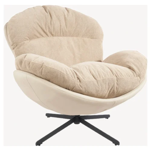 sillon giratorio beige envolvente