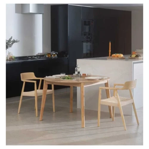 sillon madera toon asiento trenzado