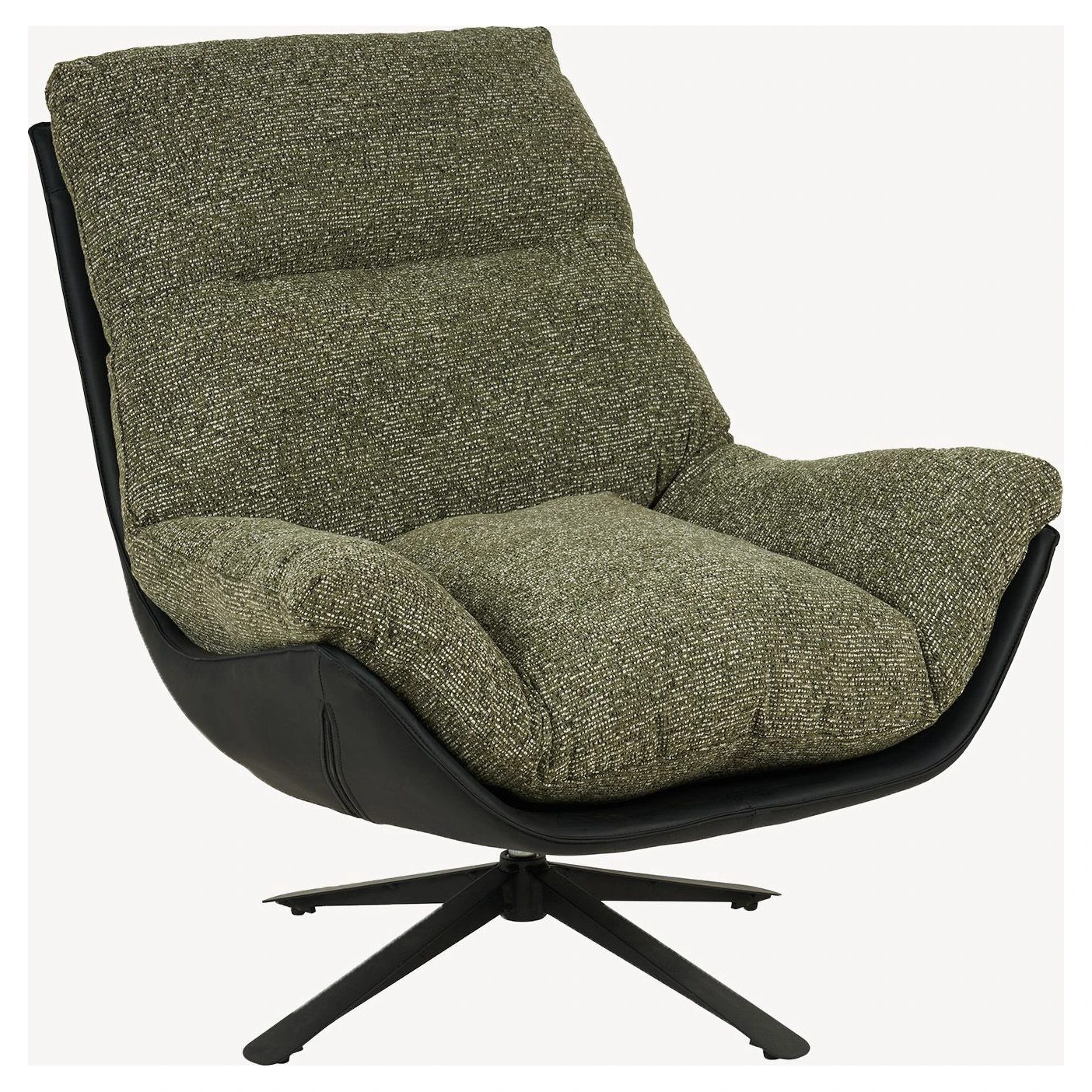 sillon giratorio tapizado verde
