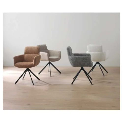 sillon tapizado tweed blanco moteado
