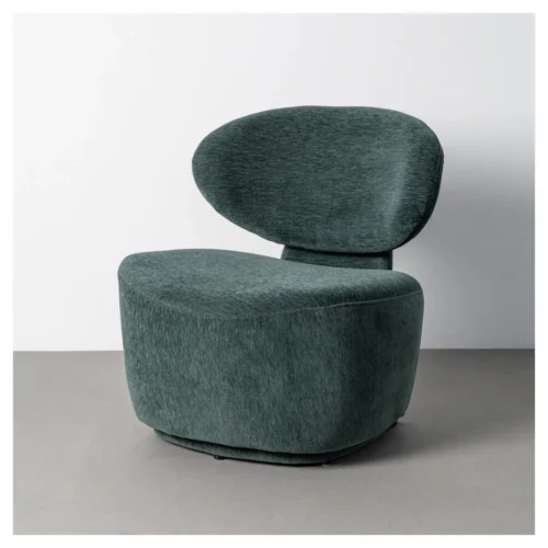 sillon tapizado verde azulado