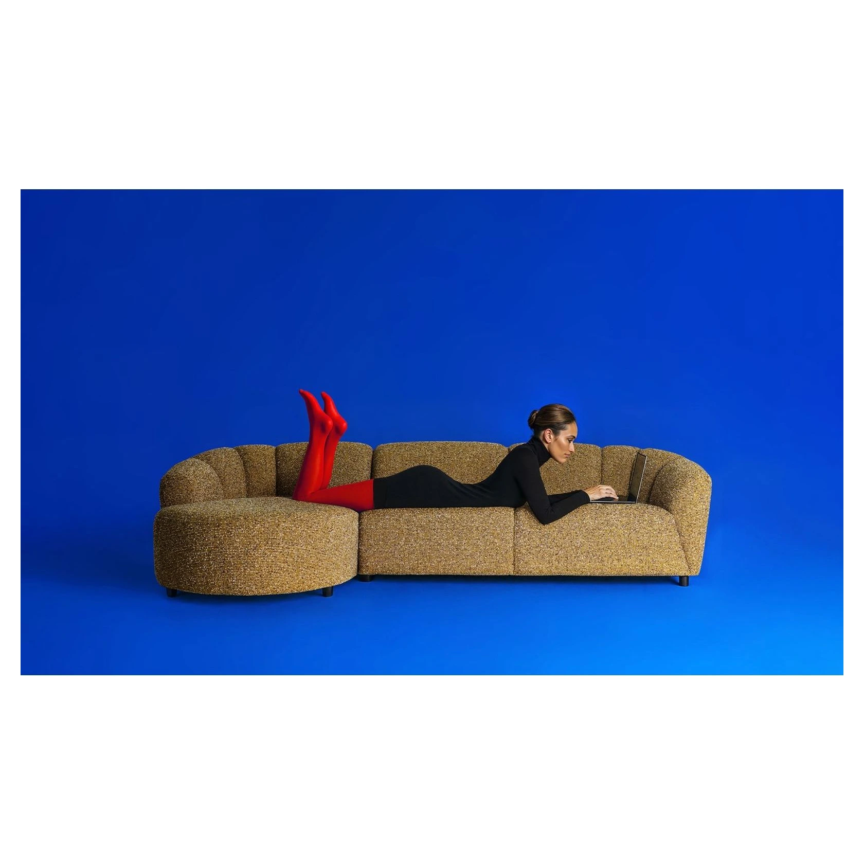 sofa modular curvo chaise longue