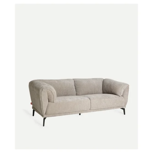 sofa tapizado beige dos plazas