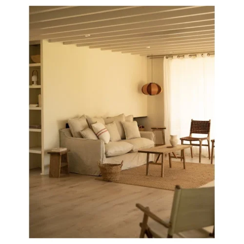 sofa desenfundable lino beige