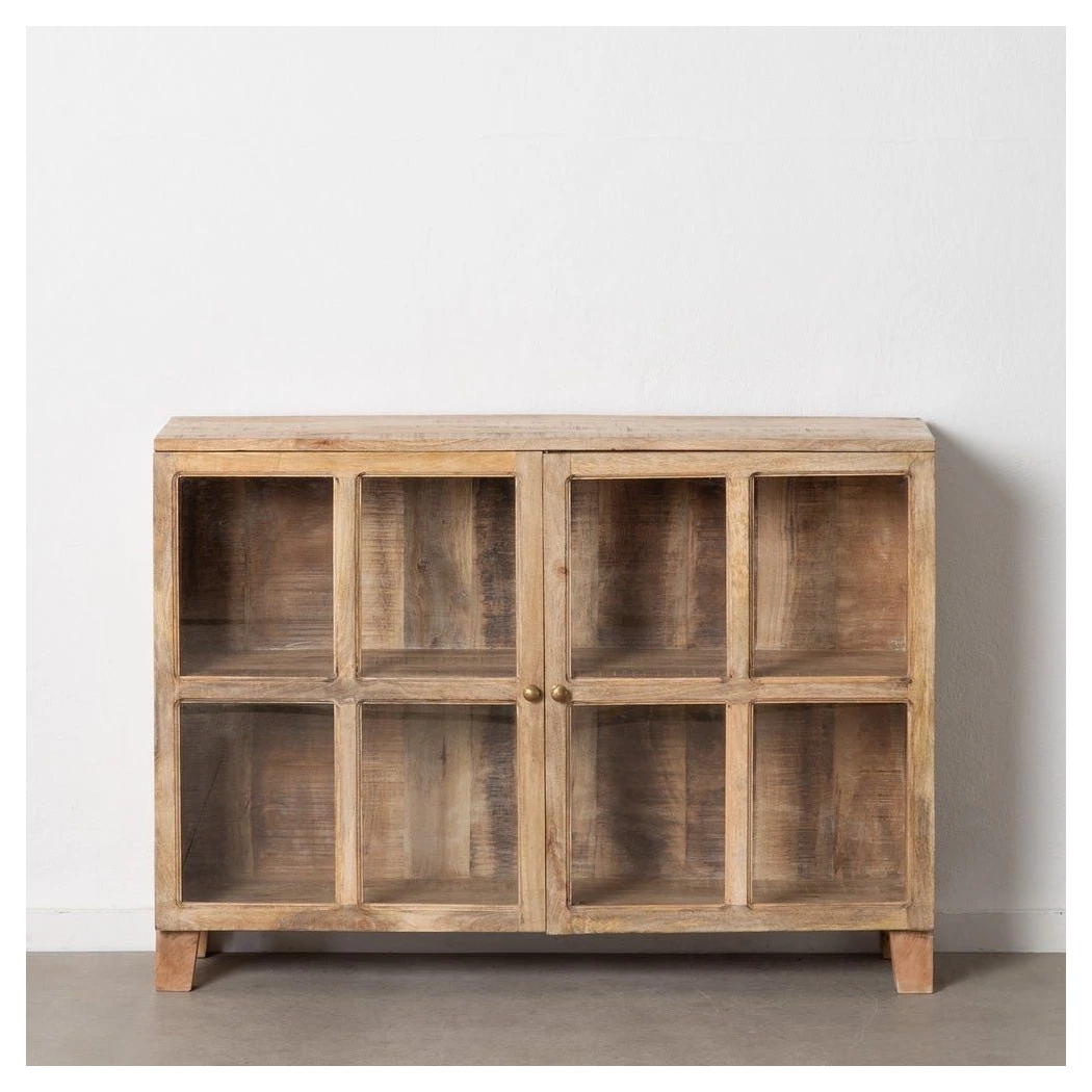 vitrina de madera de mango