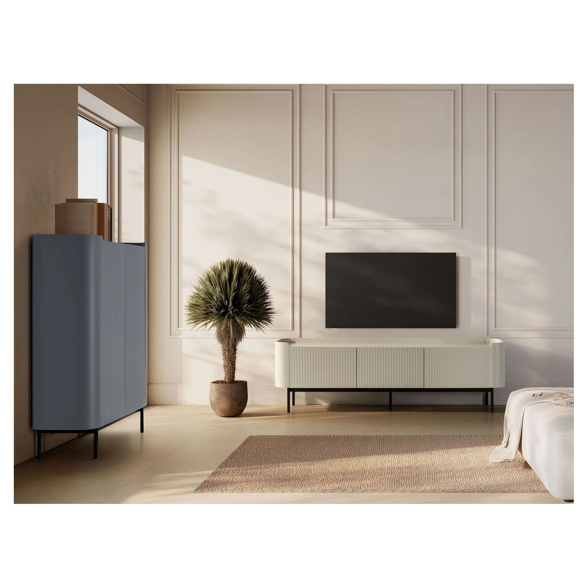 mueble auxiliar alto willa azul