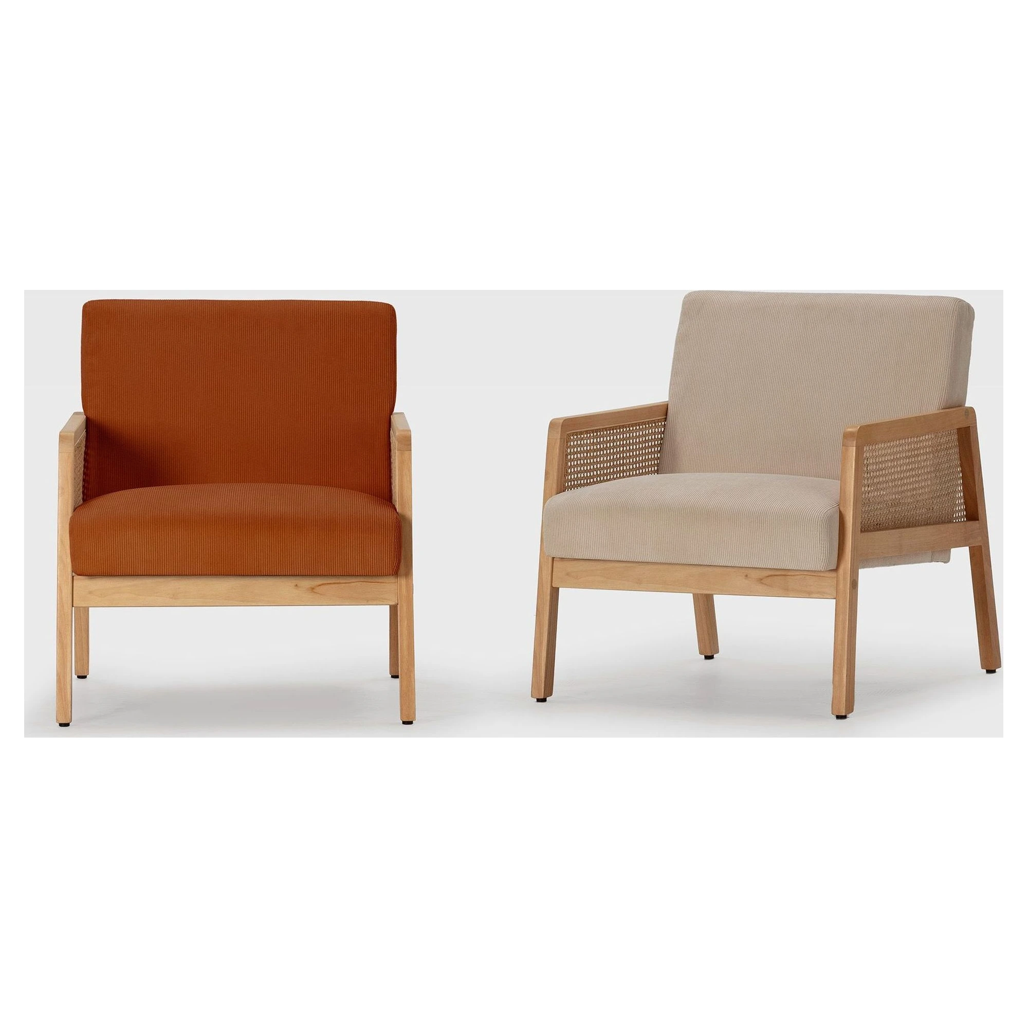 sillon teja madera ratan