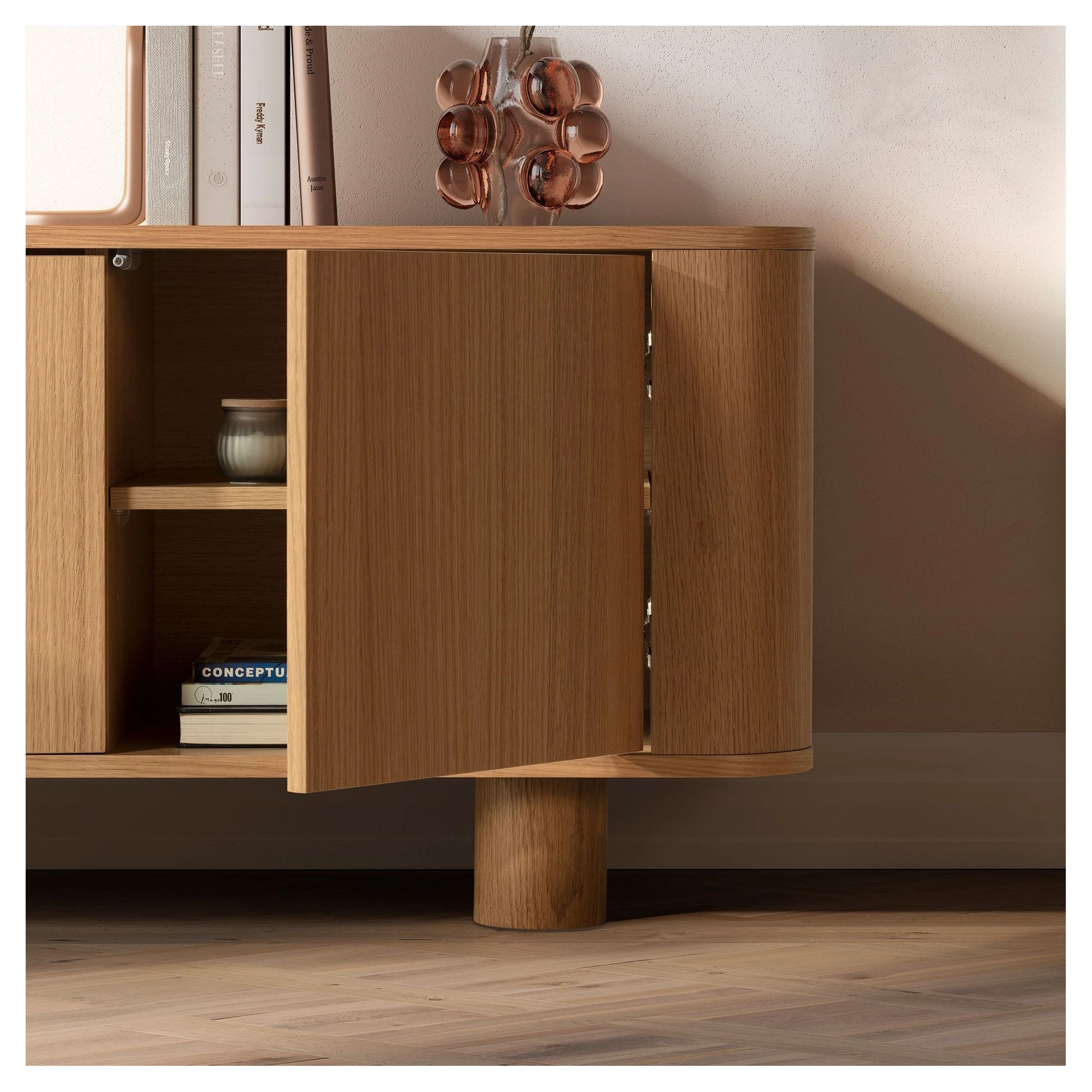 mueble tv roble padoc 180