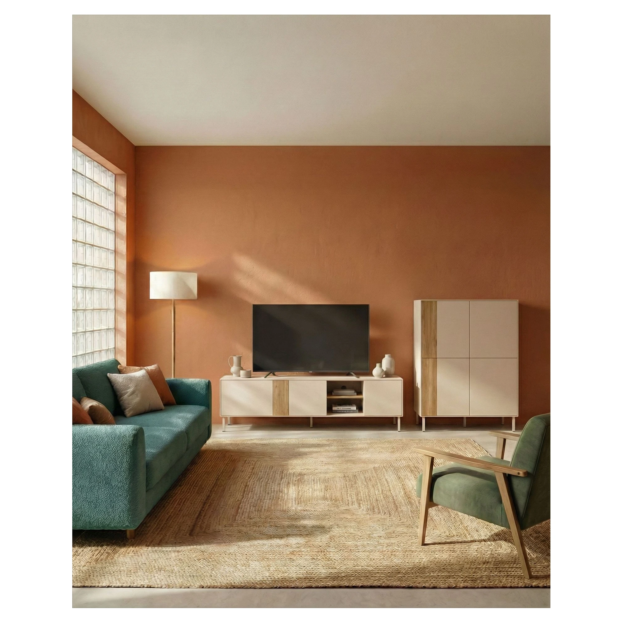 mueble auxiliar alto crema marina
