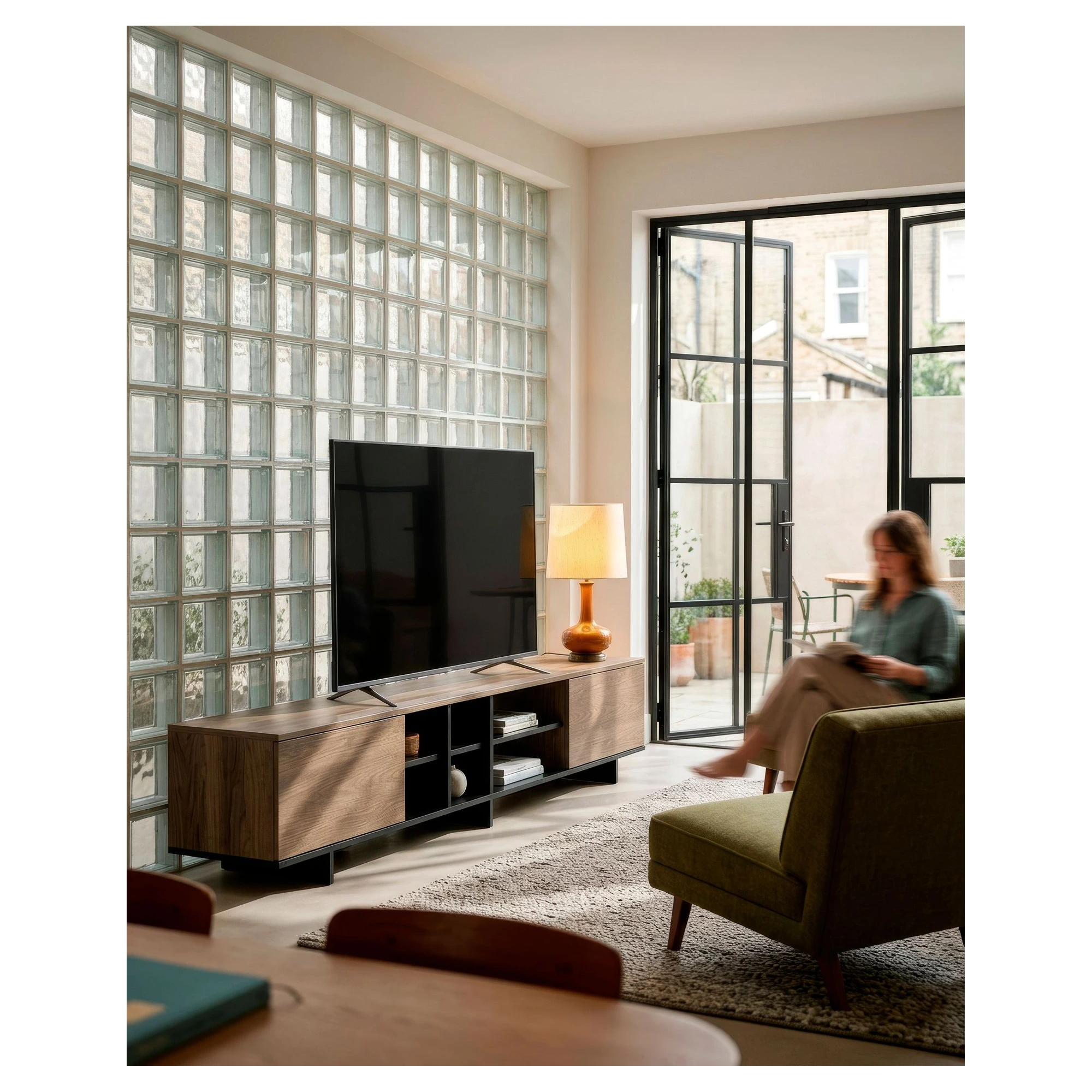 mueble tv cequoia roble negro