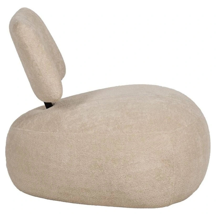 sillon bajo tapizado beige borreguito