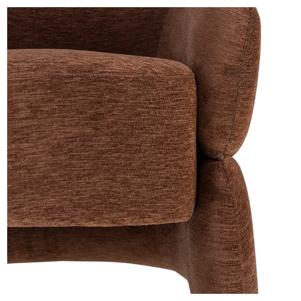 sillon tapizado chocolate borreguito
