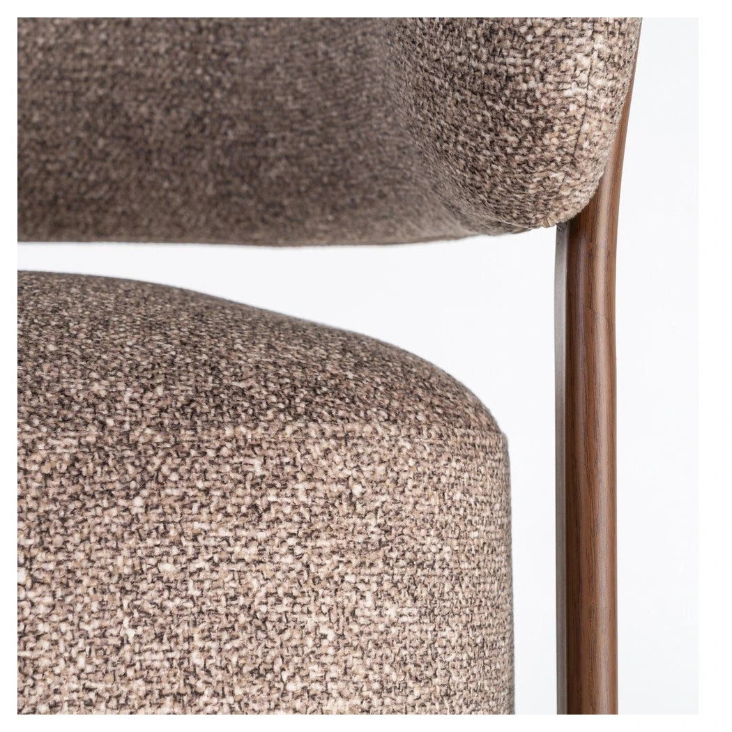 sillon tapizado diseño curvo