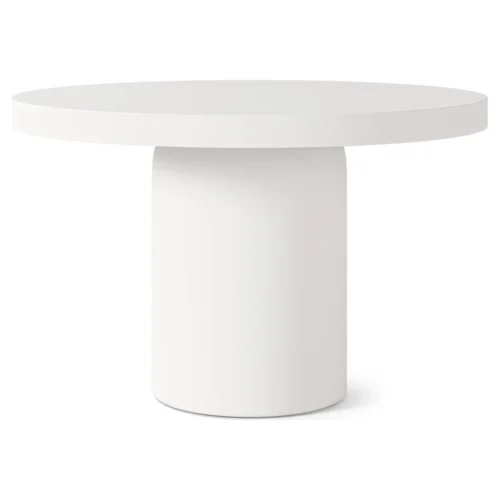 mesa redonda cemento blanco thelma