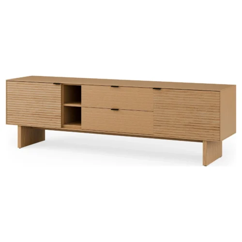 mueble tv roble tulsa acanalado