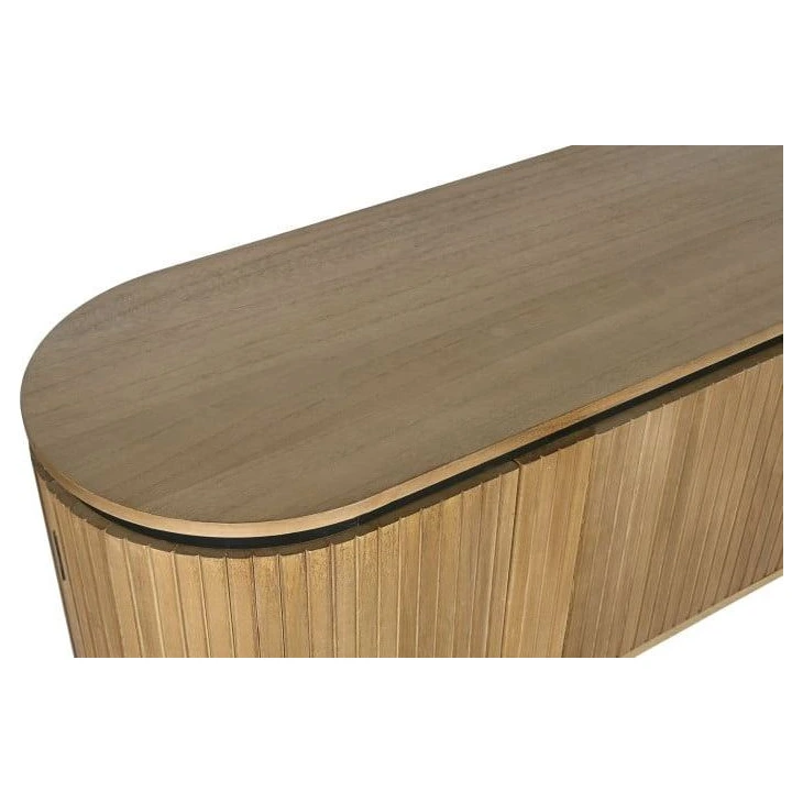 mueble tv paulownia natural ovalado
