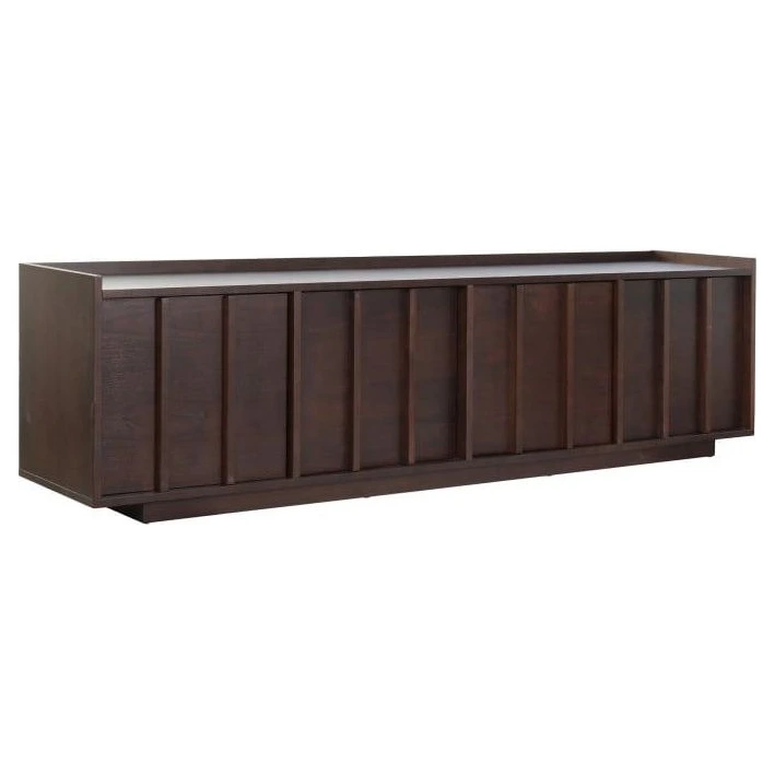 mueble tv mdf oscuro 200cm