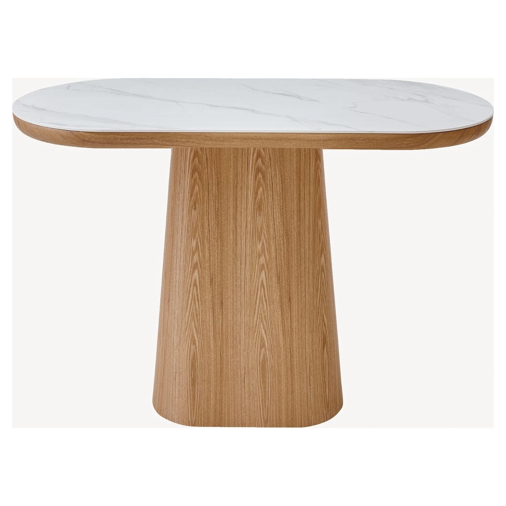 consola roble porcelanico blanco
