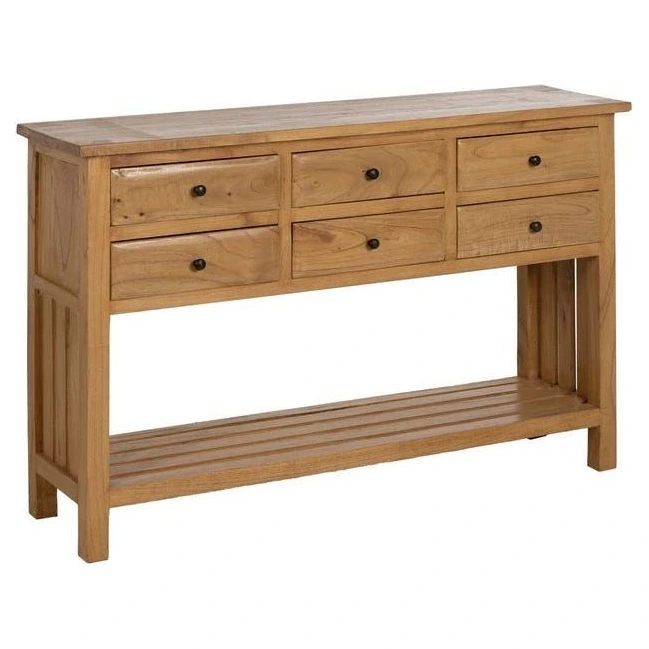 consola madera mindi natural