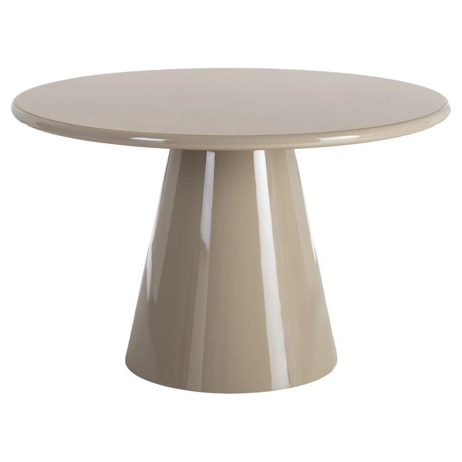 mesa comedor redonda taupe