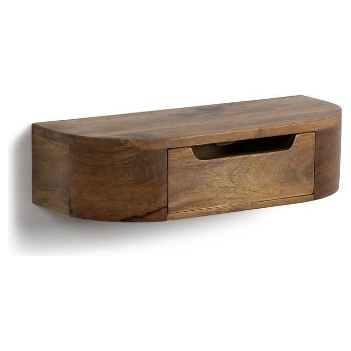 mesita flotante madera mango miel