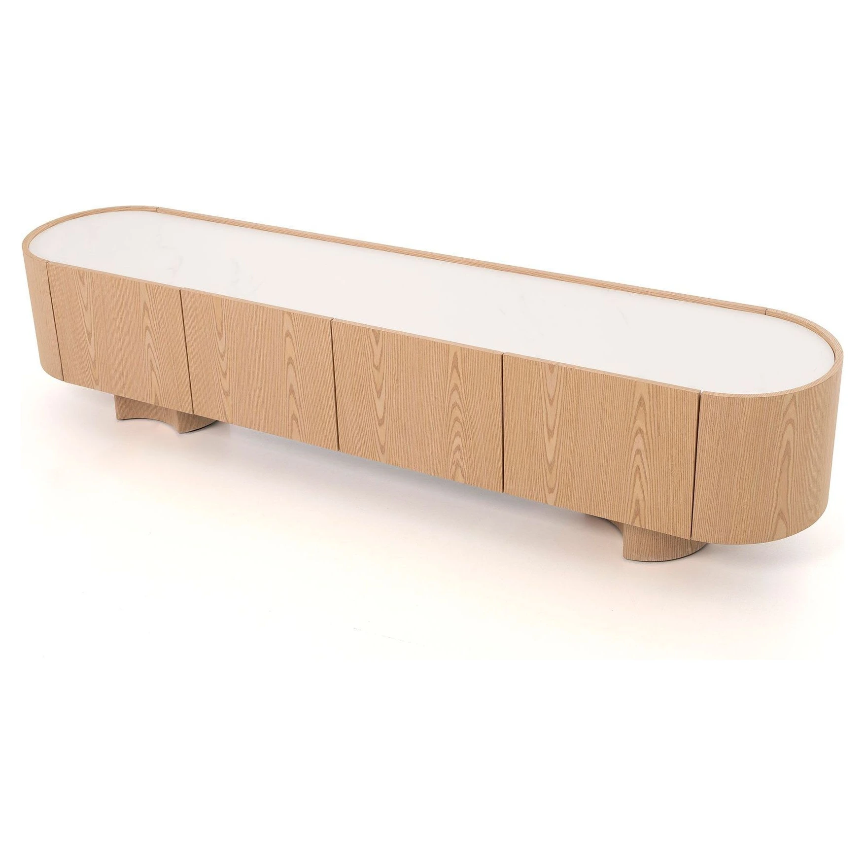 mueble tv roble y porcelanico