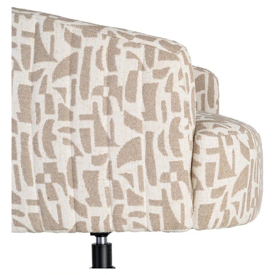 sillon giratorio crema beige