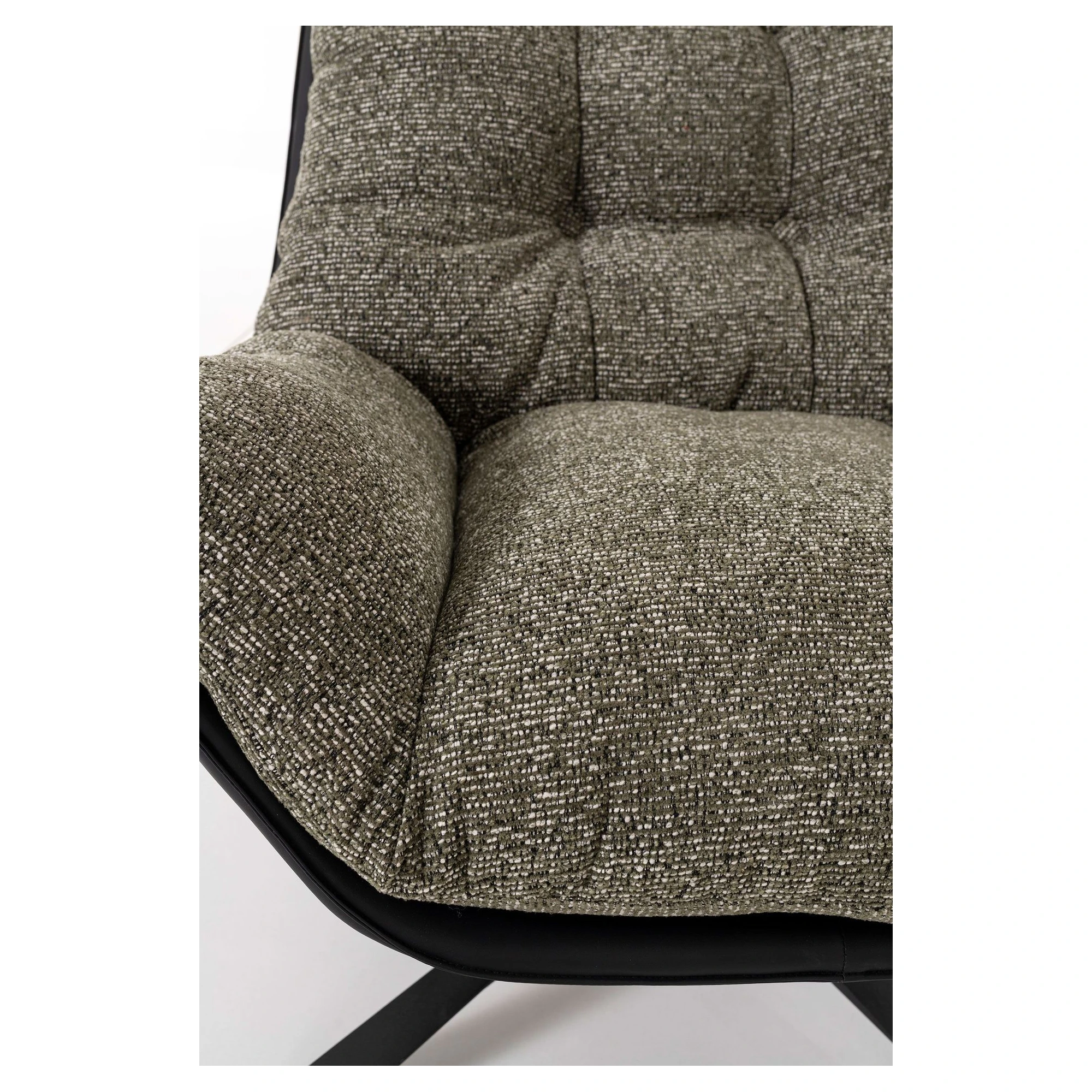 sillon giratorio tapizado verde