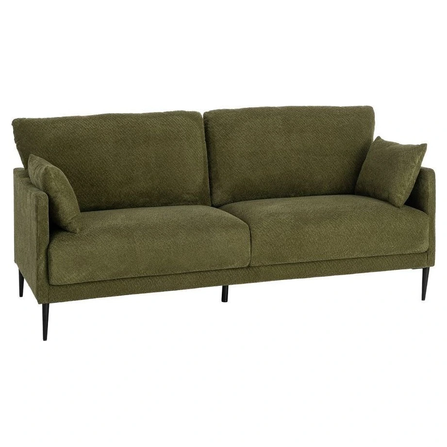 sofa tapizado verde salon